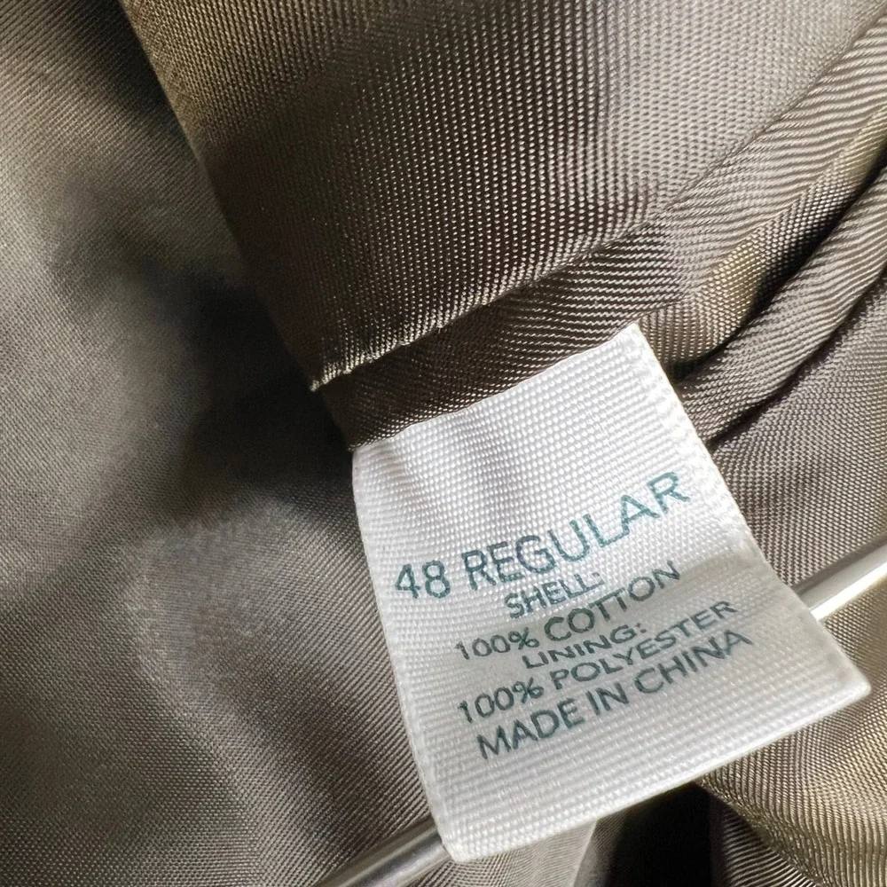Saddlebred Mens Corduroy Blazer Jacket Brown 2 Button Notch Lapel 46R Regular